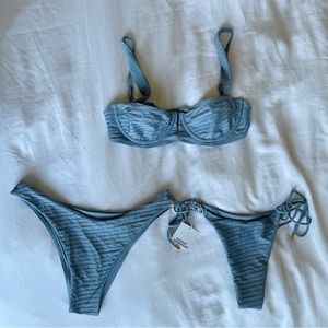 MONDAY SWIMWEAR - Clovelly Top, Byron Bottom, & Hanalei Bottom in Cerulean Blue